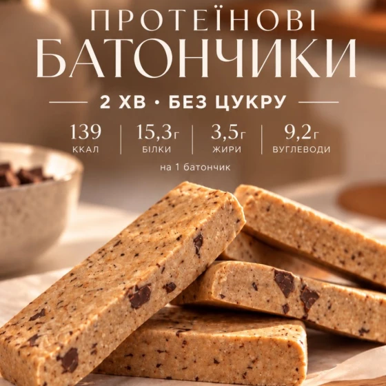 No-Bake Chocolate Chip Protein Bars