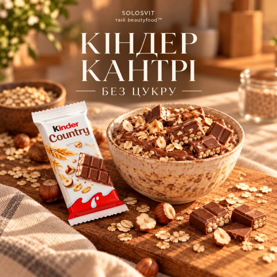 Десерт «Кіндер Кантрі» без цукру
