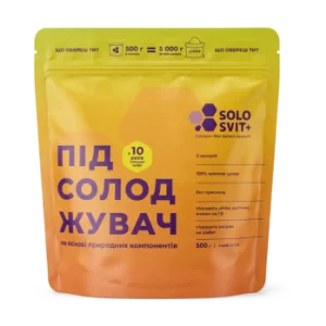 Підсолоджувач "СОЛОСВІТ" 1:10 без присмаку, ПОМАРАНЧЕВИЙ дойпак 500г