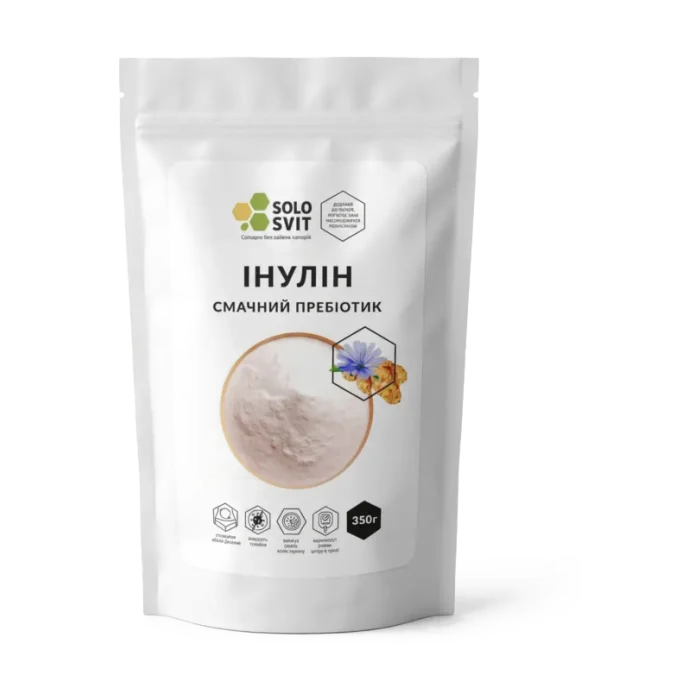 Chicory & Jerusalem Artichoke Inulin — SOLOSVIT Prebiotic Fibre, 350 g