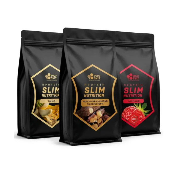 Протеїн Slim Nutrition SOLOSVIT без цукру — для контролю ваги, 400 г