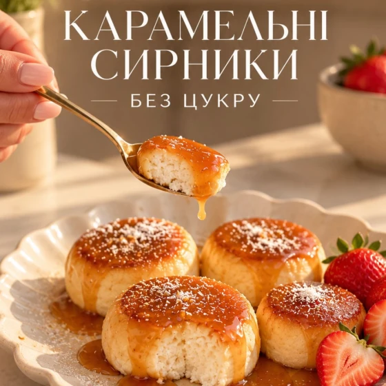 Сирники без цукру з карамеллю SOLOSVIT